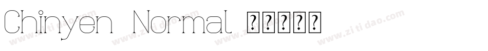 Chinyen  Normal字体转换